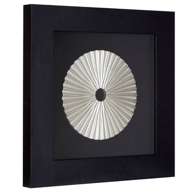 Noosa & Co. Accessories Framed Silver Mdf Round Fan Carving Wall Art House of Isabella UK