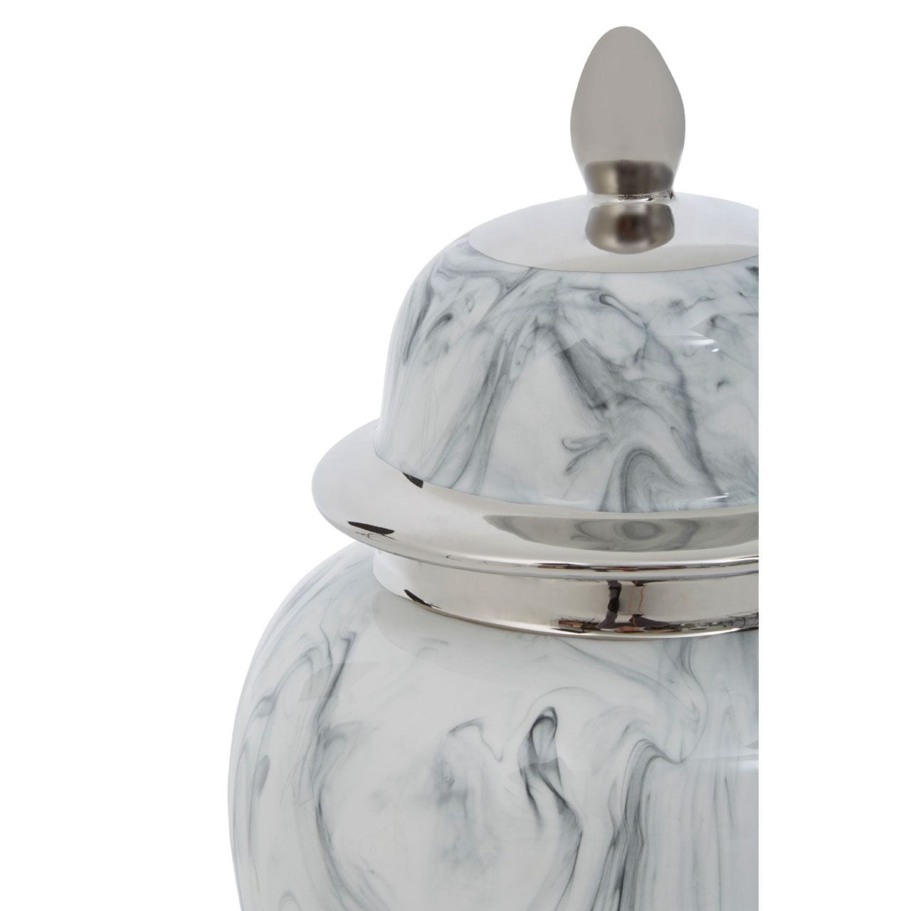 Noosa & Co. Accessories Marmo Marble Effect Large Ceramic Jar House of Isabella UK
