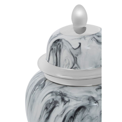 Noosa & Co. Accessories Marmo Marble Effect Small Ceramic Jar House of Isabella UK
