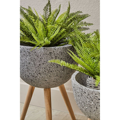 Noosa & Co. Accessories Ozark Large Grey Speckled Planter House of Isabella UK