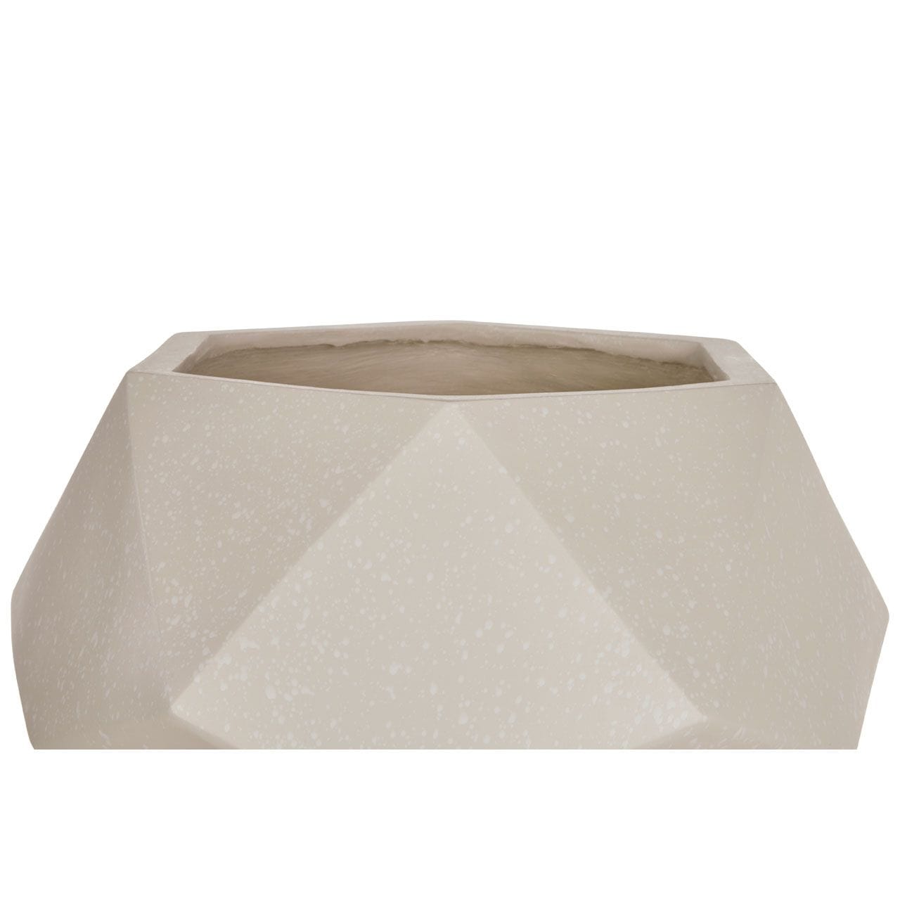 Noosa & Co. Accessories Ozark White Multifaceted Planter - 22Cm House of Isabella UK
