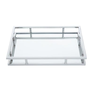 Noosa & Co. Accessories Reign Rectangular Silver Finish Tray House of Isabella UK