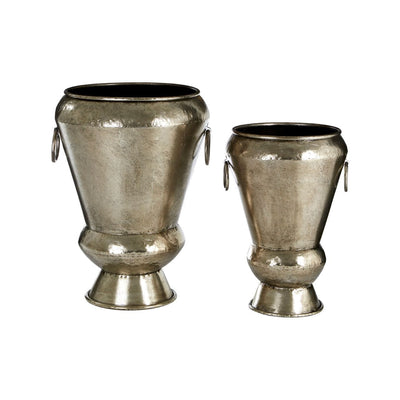 Noosa & Co. Accessories Ritzma Antique Silver Planters - Set Of 2 House of Isabella UK