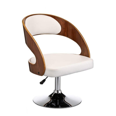 Noosa & Co. Dining Bar Chair, White Leather Effect House of Isabella UK