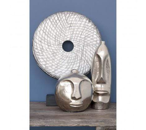Noosa & Co. Illumi Round Silver Wooden Sculpture House of Isabella UK