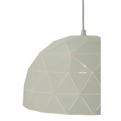 Noosa & Co. Lighting Cavalliar Small White Dome Pendant Light House of Isabella UK