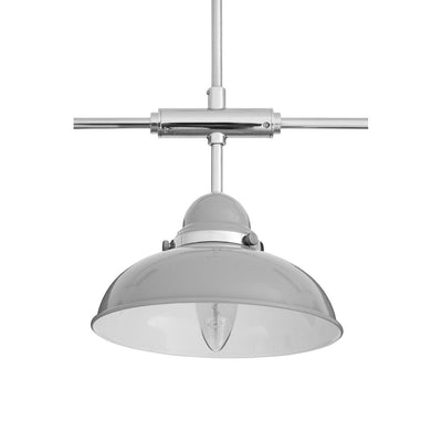 Noosa & Co. Lighting Conrad 3 Shades Light Grey And Chrome Pendant Light House of Isabella UK