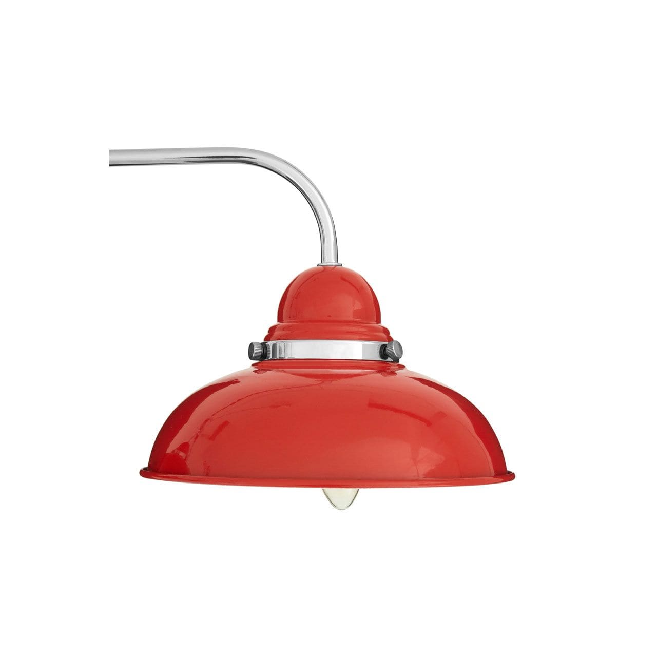 Noosa & Co. Lighting Conrad Red And Chrome 3 Light Pendant Light House of Isabella UK