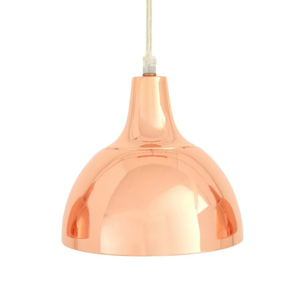 Noosa & Co. Lighting Pendant Light, 3 Shades, Copper Finish House of Isabella UK