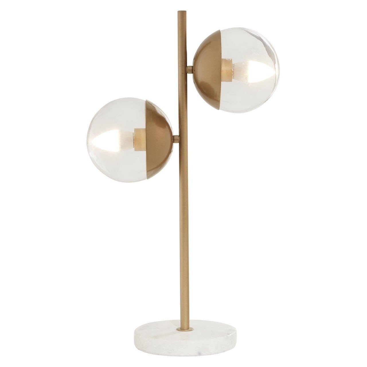 Noosa & Co. Lighting Revolve Gold Finish 2 Light Table Lamp House of Isabella UK