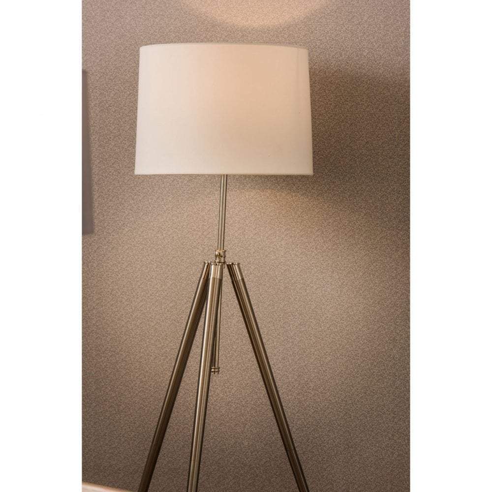 Noosa & Co. Lighting Tripod Floor Lamp, Cream Shade, UK Plug House of Isabella UK