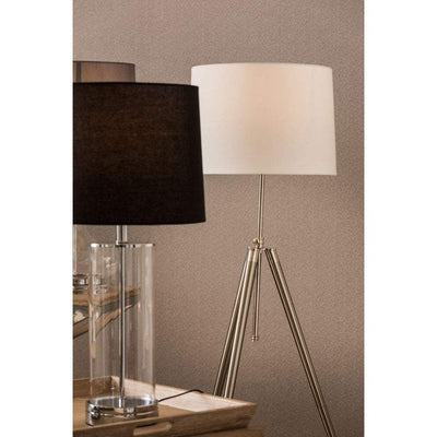 Noosa & Co. Lighting Tripod Floor Lamp, Cream Shade, UK Plug House of Isabella UK