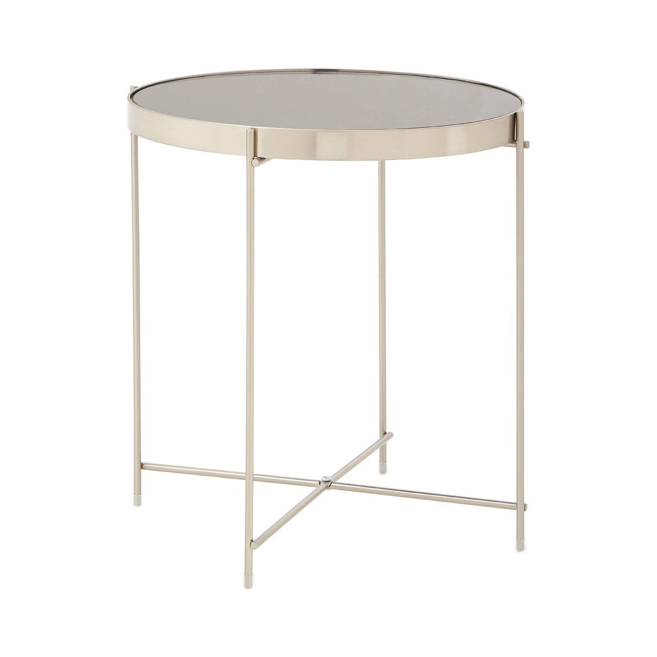 Noosa & Co. Living Allez Grey Mirror Low Side Table House of Isabella UK