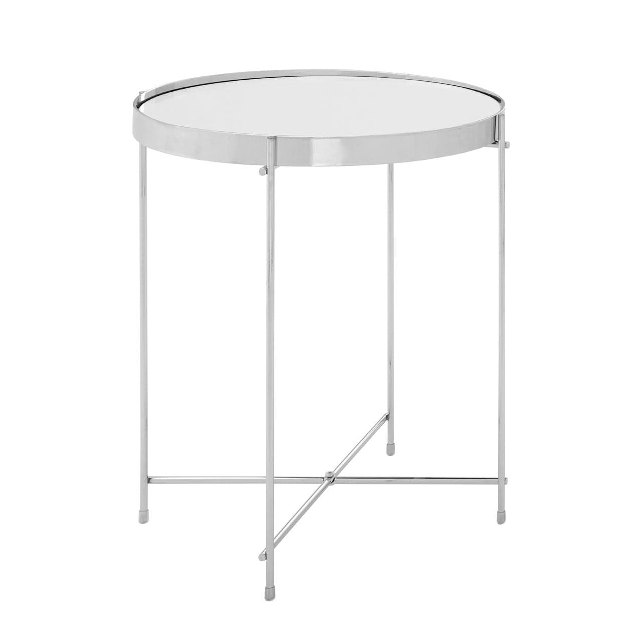 Noosa & Co. Living Allez Silver Mirror Low Side Table House of Isabella UK