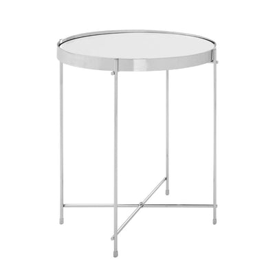 Noosa & Co. Living Allez Silver Mirror Low Side Table House of Isabella UK