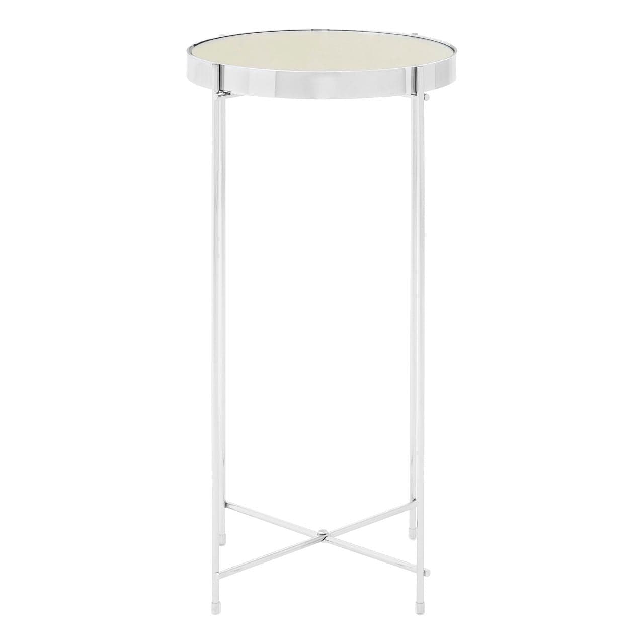 Noosa & Co. Living Allez Silver Mirror Tall Side Table House of Isabella UK