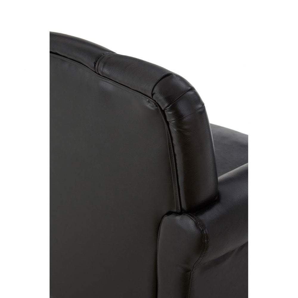 Noosa & Co. Living Arm Chair, Black Bonded Leather House of Isabella UK