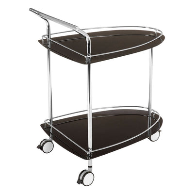 Noosa & Co. Living Black Tempered Glass Serving Trolley House of Isabella UK