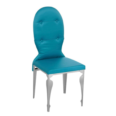 Noosa & Co. Living Blue Teal Silk Chair House of Isabella UK
