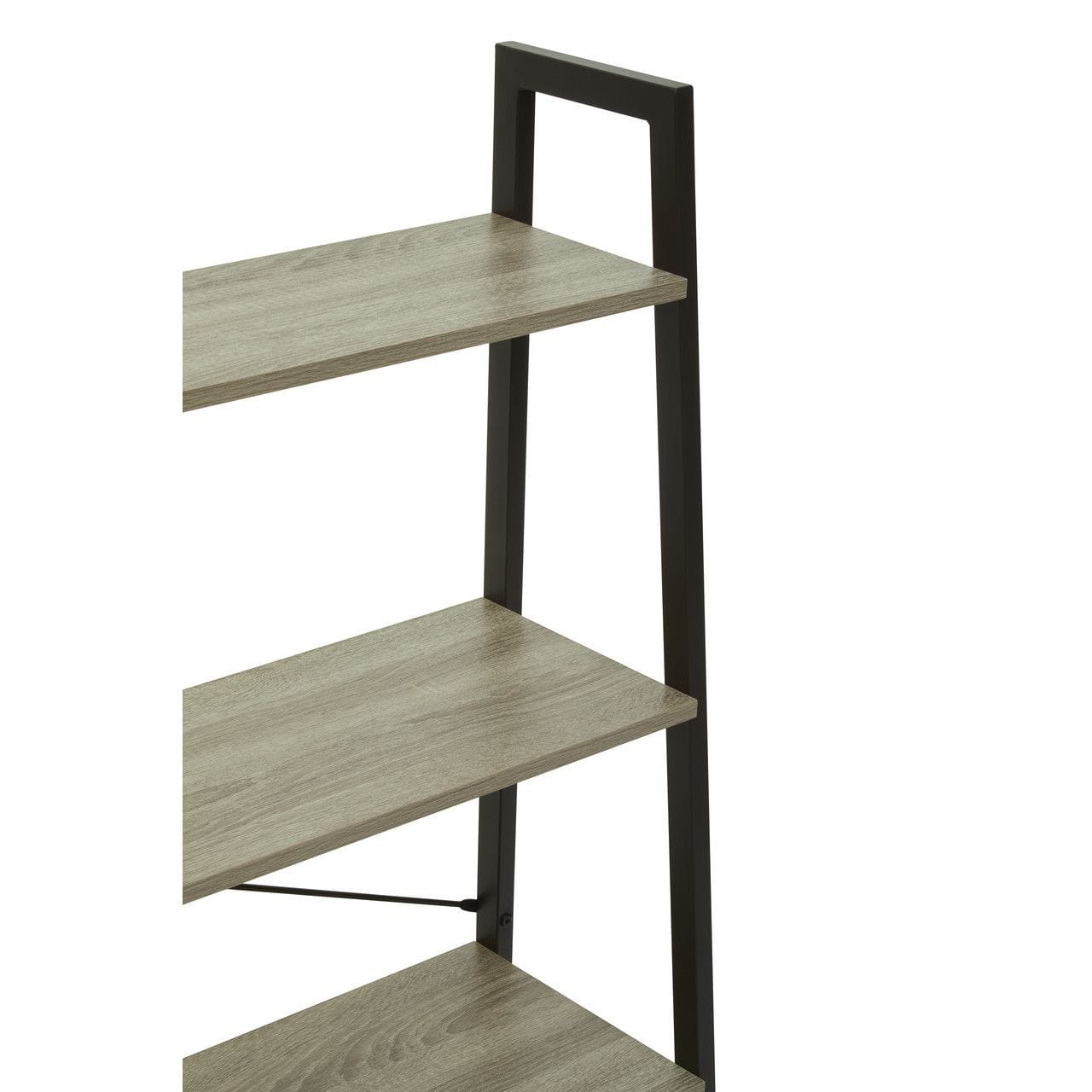 Noosa & Co. Living Cadburly Four Tier Grey Oak Veneer Ladder Shelf Unit House of Isabella UK