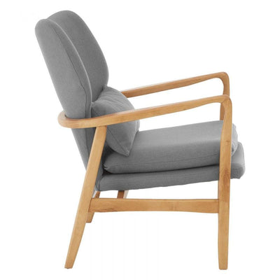Noosa & Co. Living Chair, Grey, Birchwood Frame House of Isabella UK