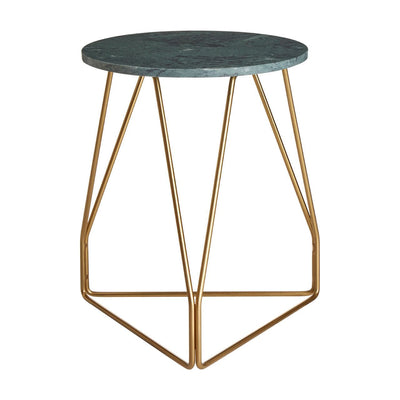 Noosa & Co. Living Corra Side Table With Green Marble Top House of Isabella UK