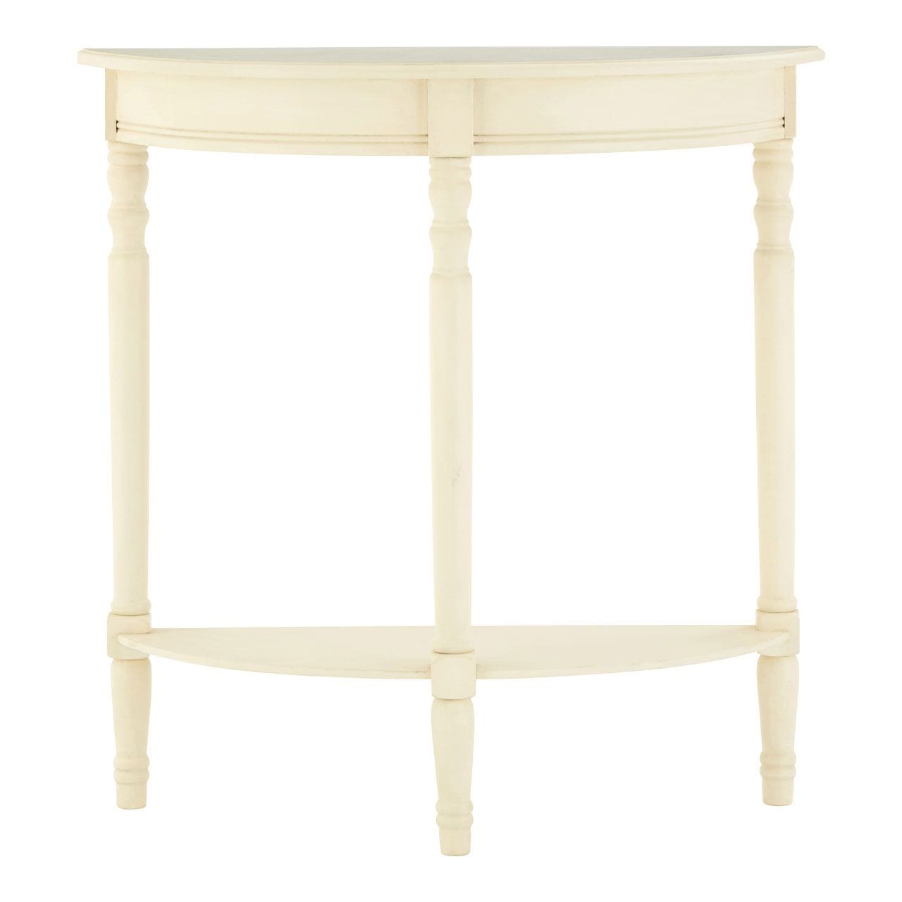 Noosa & Co. Living Heritage Antique White Rounded Console Table House of Isabella UK
