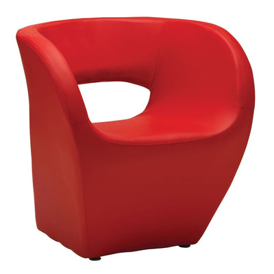 Noosa & Co. Living Heston Red Leather Effect Chair House of Isabella UK