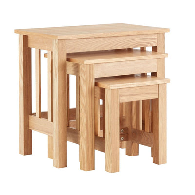 Noosa & Co. Living Lincoln Ash Nesting Tables - Set Of 3 House of Isabella UK