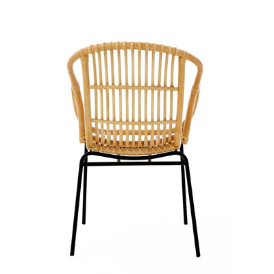 Noosa & Co. Living Moglom Natural Rattan Chair With Raised Sides House of Isabella UK