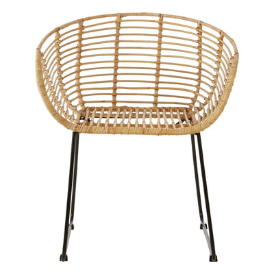 Noosa & Co. Living Moglom Natural Rattan Rounded Chair House of Isabella UK