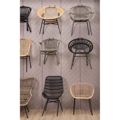 Noosa & Co. Living Moglom Natural Rattan Rounded Chair House of Isabella UK