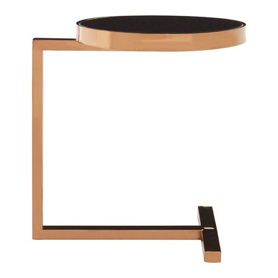 Noosa & Co. Living Nevilles Rose Gold Side Table With T-Shaped Base House of Isabella UK