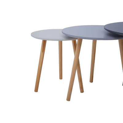 Noosa & Co. Living Nollam Set Of 3 Round Tables House of Isabella UK