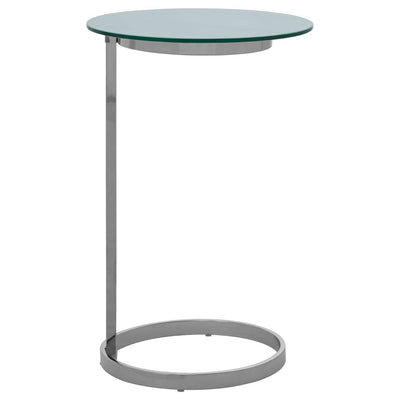 Noosa & Co. Living Orlando End Table With White Marble Effect Glass Top House of Isabella UK