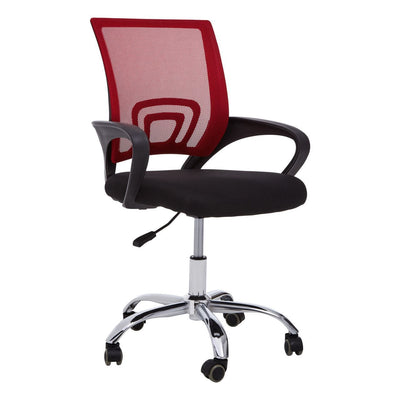 Noosa & Co. Living Red Home Office Chair With Black Armrest House of Isabella UK