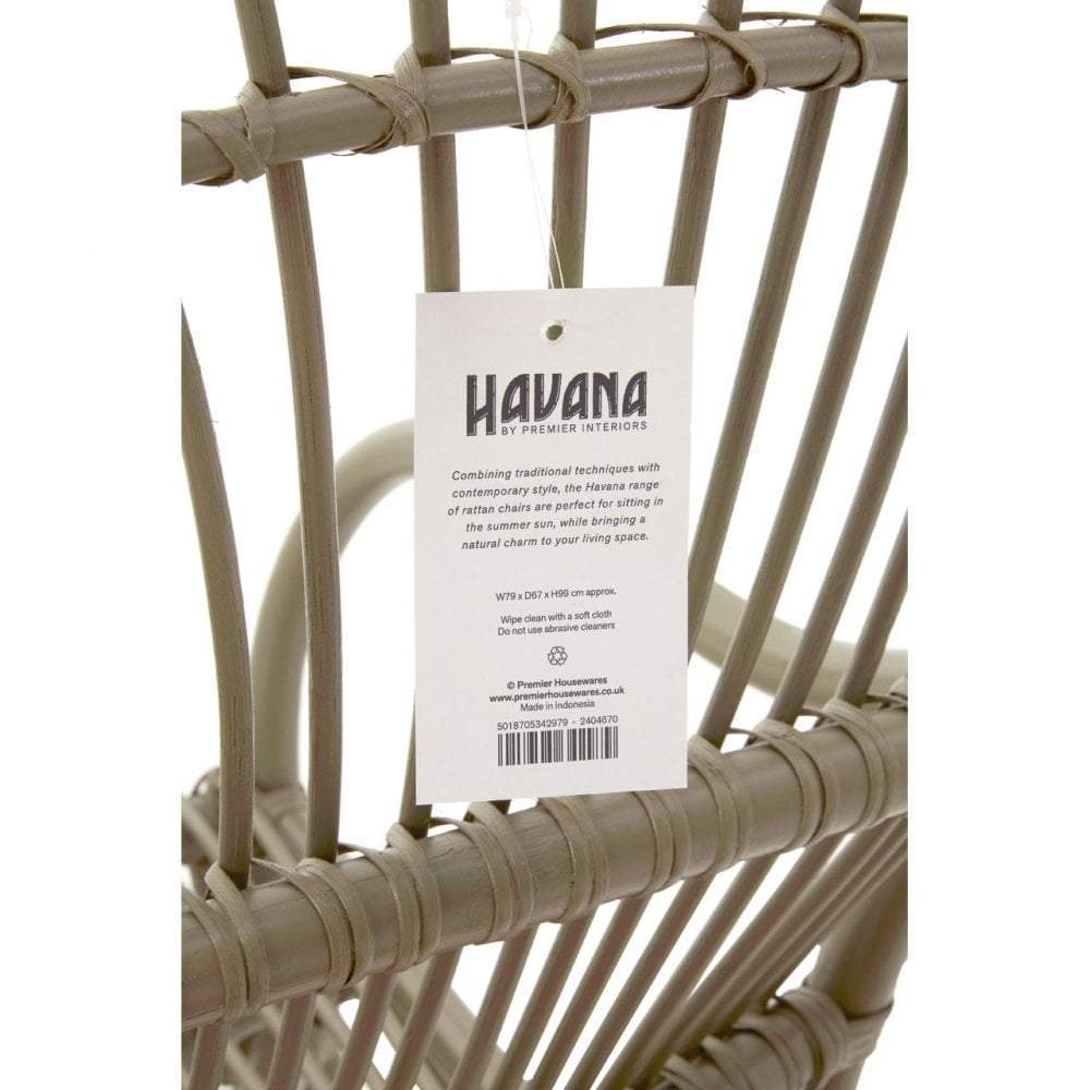 Noosa & Co. Living Relax Chair, Rattan, Grey House of Isabella UK