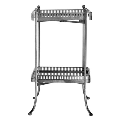 Noosa & Co. Living Ritzma Antique Silver Square Tray Table House of Isabella UK
