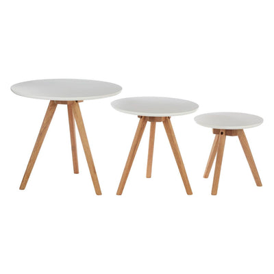 Noosa & Co. Living Set Of 3 Side Tables With Tapered Legs House of Isabella UK