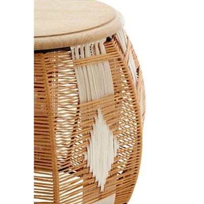 Noosa & Co. Living Zen Stool With Gold / Silver Finish House of Isabella UK