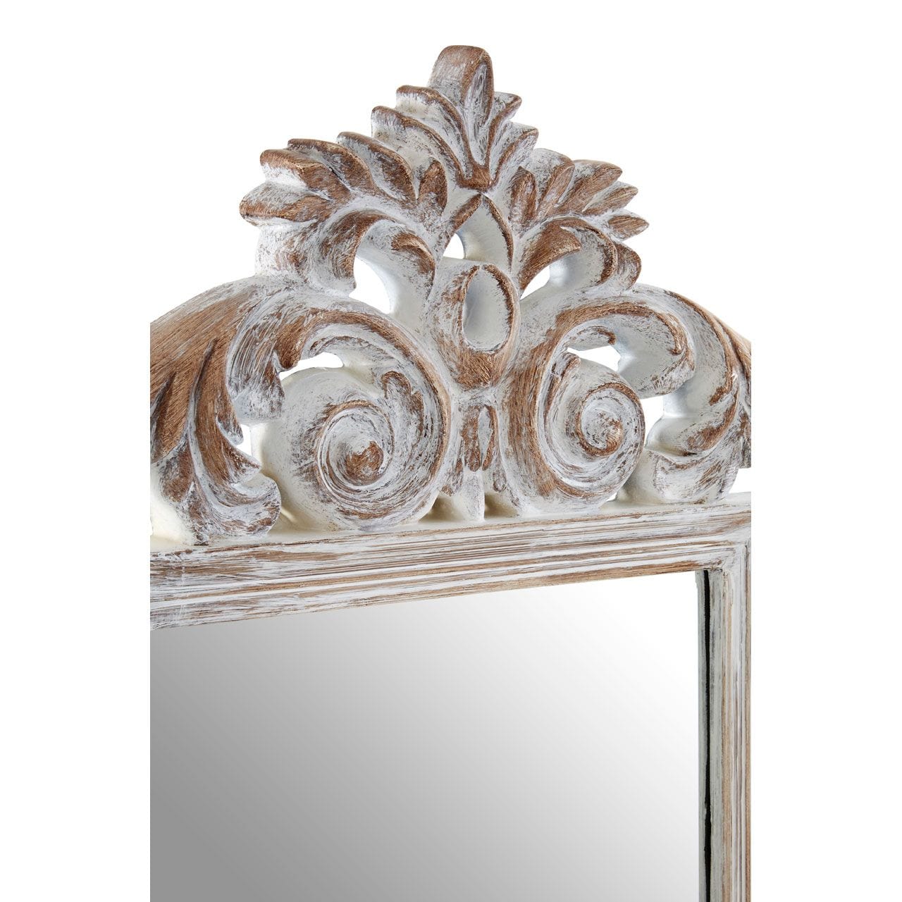 Noosa & Co. Mirrors Antique Grey Fleur-De-Lis Wall Mirror House of Isabella UK