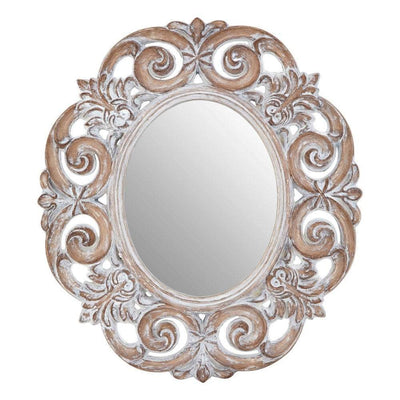 Noosa & Co. Mirrors Antique White Scroll Design Wall Mirror House of Isabella UK