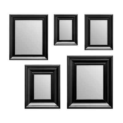 Noosa & Co. Mirrors Black Frame 5Pc Mirror Set House of Isabella UK