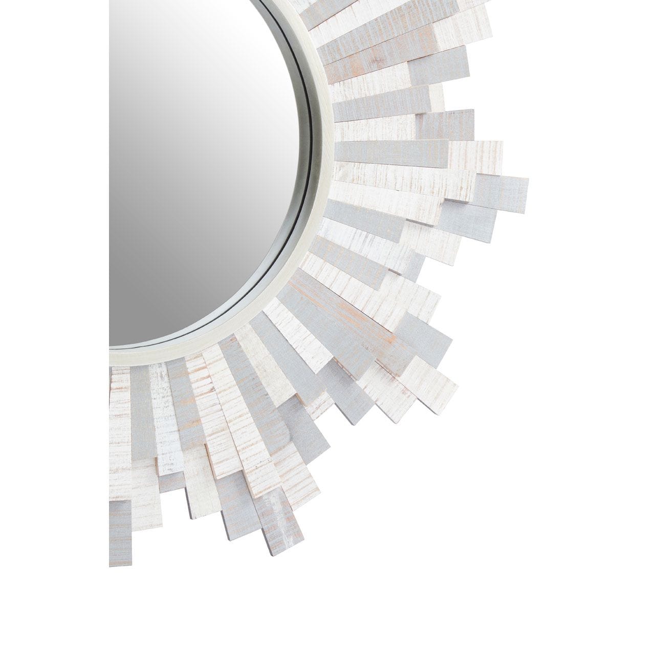 Noosa & Co. Mirrors Grey And White Wooden Wall Mirror House of Isabella UK