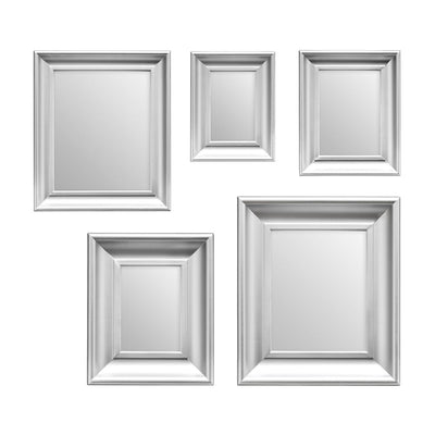 Noosa & Co. Mirrors Silver Frame 5Pc Mirror Set House of Isabella UK