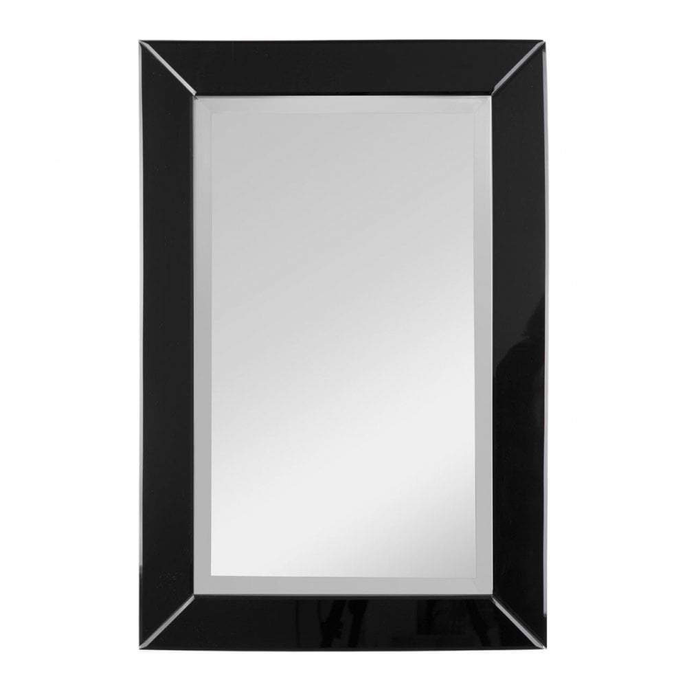 Noosa & Co. Mirrors Wall Mirror, MDF / Glass, Black Frame House of Isabella UK