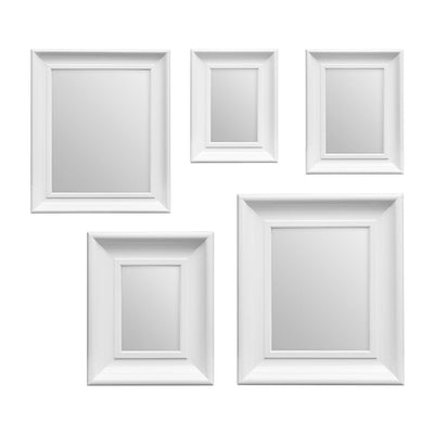 Noosa & Co. Mirrors White Frame 5Pc Mirror Set House of Isabella UK