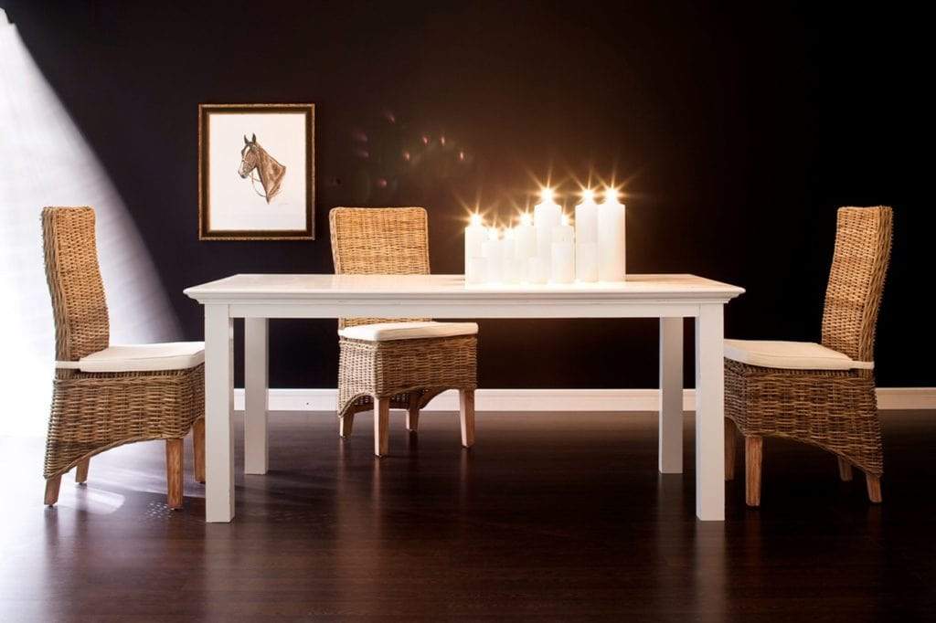 Novasolo Accessories Dining Table - Classic White House of Isabella UK