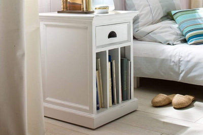 Novasolo Dining Bedside Table with Dividers - Classic White House of Isabella UK