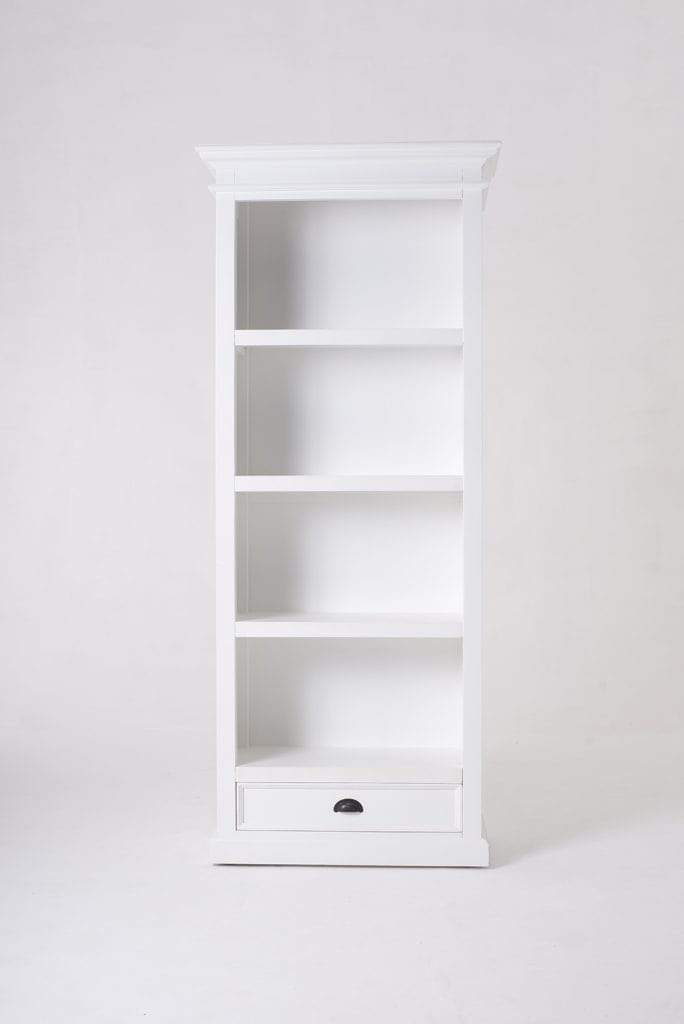 Novasolo Living Bookcase with 1 Drawer - Classic White House of Isabella UK